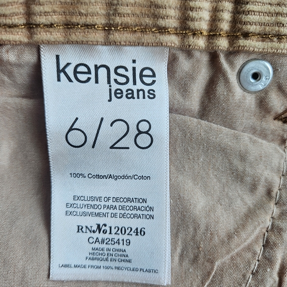 Kensie Jeans Tan Corduroy Mini Skirt - Picture 6 of 8
